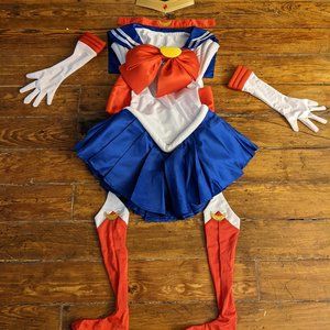 9 Piece Kid's Sailer Moon Costume (XXXS)